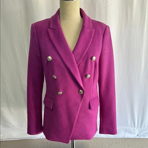 White House Black Market Fuchsia Studio Blazer - Picture 1 of 3